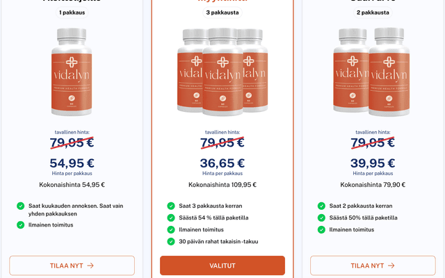 Vidalyn CBD Capsules™ Suomi: 100 % luonnollista kannabidiolia moderniin hyvinvointiin