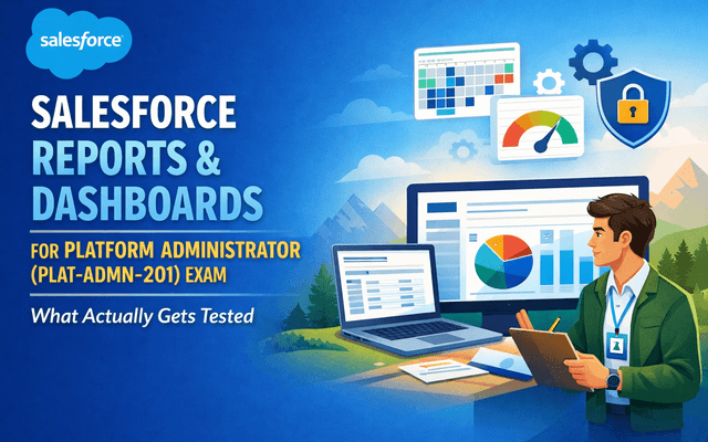 Salesforce Reports and Dashboards for Plat-Admn-201 Exam: What Actually Gets Tested