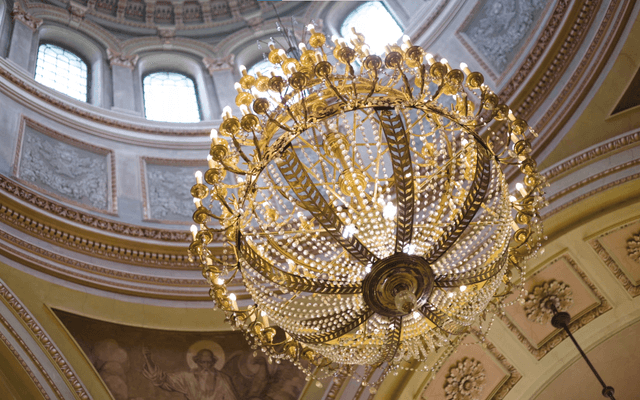 Handcrafted wooden lamps lighting