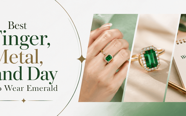 Best Finger, Metal, and Day to Wear Emerald