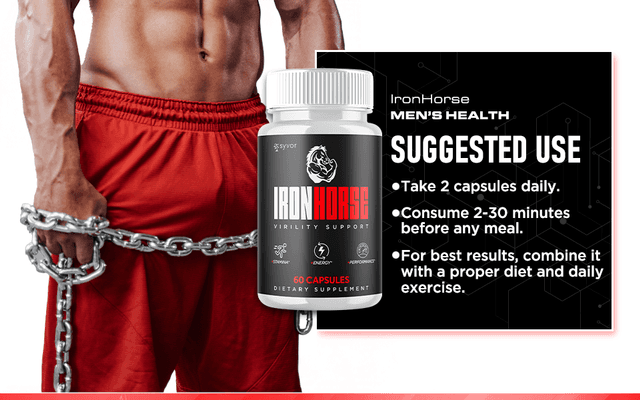  Iron Horse Male Enhancement Supplement  Powerful Natural Blend to Support Male Vitality, Confidence, Endurance, and Overall