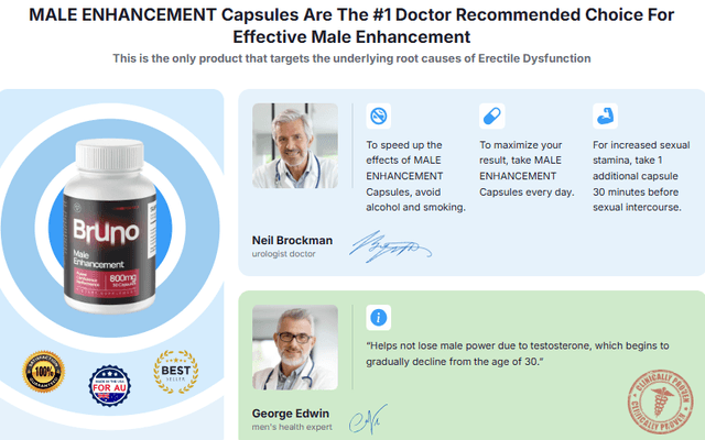 Bruno Male Enhancement Australia | Natural Male Performance Supplement?