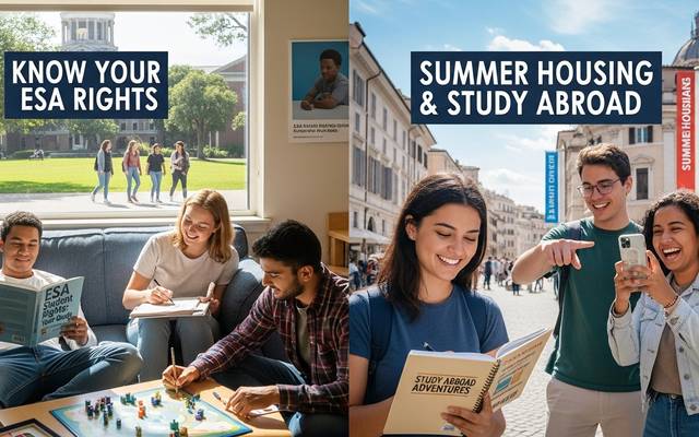 Student ESA Rights Summer Housing and  Study Abroad Programs