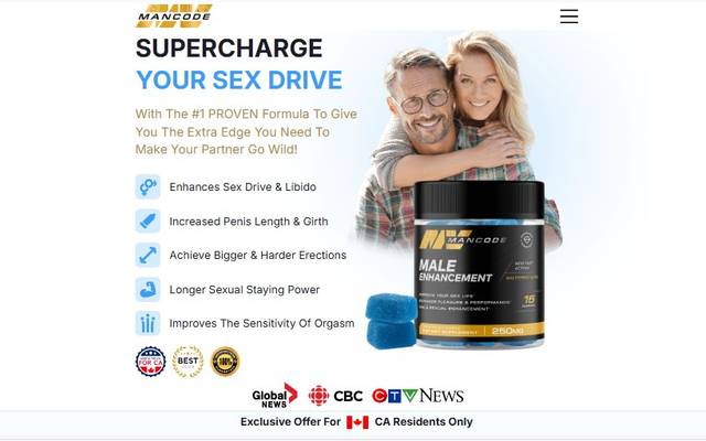 MANCODE ME Gummies Canada – [TOP RATED] Expert-Tested Formula for Men’s Vitality!