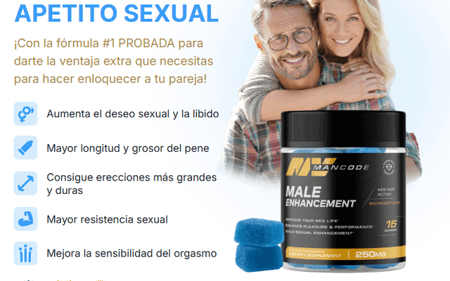 MANCODE Gummies Puerto Rico - Deseo sexual de forma natural?