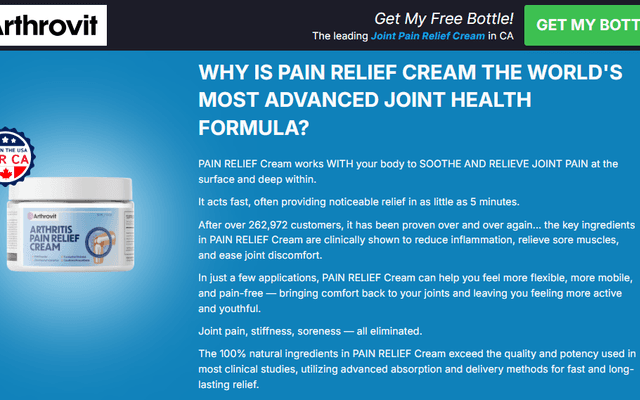 Arthrovit Arthritis Pain Relief Cream Canada Pills Reviews?