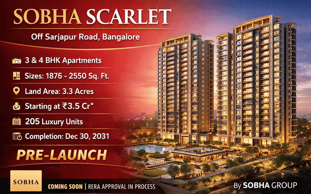 

Sobha New Landmark of Luxury Homes Rising Off Sarjapur Road