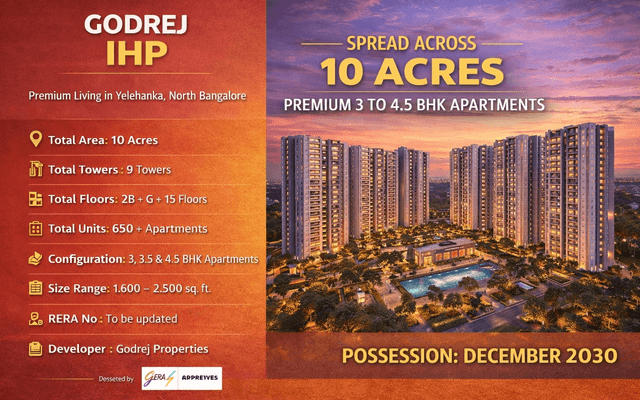 Premium Apartments by Godrej Properties in Yelahanka, North Bangalore