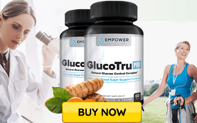 GlucoTru Pro Natural Glucose Control Complex Advanced Blood Sugar Support Formula