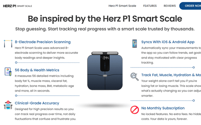 Herz P1 Smart Scale reviews and complaints: Does it work? My 30-day honest log [Pros & Cons inside]