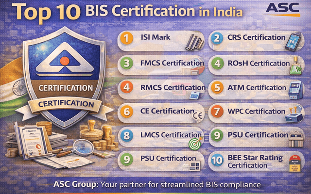 Top 10 BIS Certification in India Issues and ASC Group Solutions