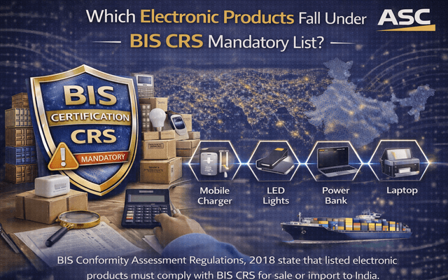 Which Electronic Products Fall Under BIS CRS Mandatory Certification?