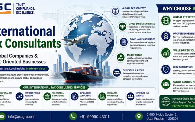 Top International Tax Consultants for Global Companies & Export-Oriented Businesses