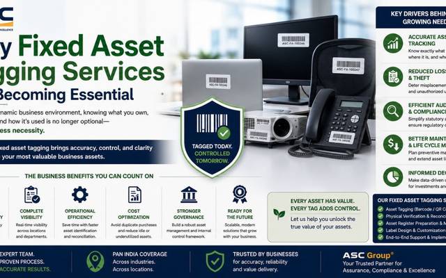 Why Fixed Asset Tagging Services Are Becoming Essential for Accurate Asset Identification and Management