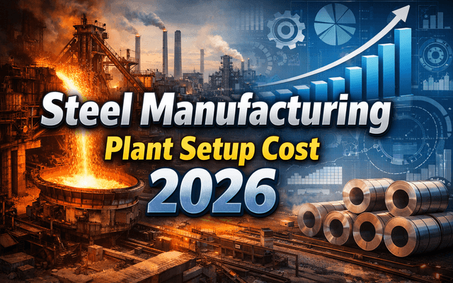 Steel Manufacturing Plant Cost in 2026: Setup Guide, Revenue Model & Market Insights