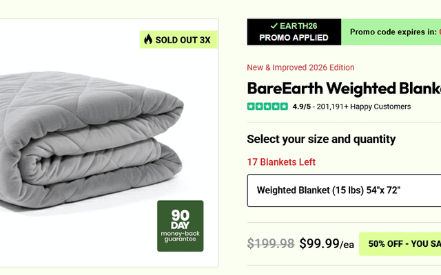 BareEarth Weighted Blanket Reviews [CONSUMER NEWS] What They Don’t Want You to Know!