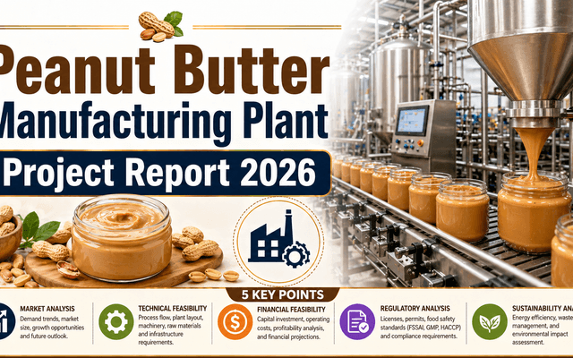 Peanut Butter Manufacturing Plant Project Report 2026: Complete Cost Analysis and Setup Roadmap