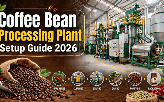 Setting Up a Coffee Bean Processing Plant 2026: Complete Business Guide with Cost, Machinery & Market Trends