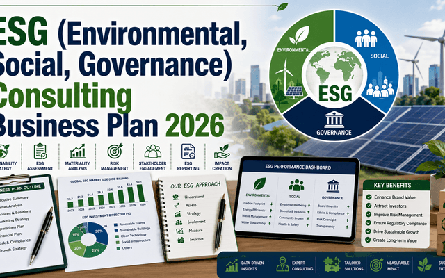 ESG (Environmental, Social, Governance) Consulting Business Analysis 2026: Startup Expenses and Profit Margin Breakdown