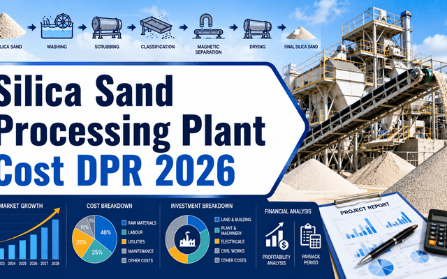 Silica Sand Processing Financial Feasibility Report 2026: DPR, ROI, IRR and Capacity Planning Guide