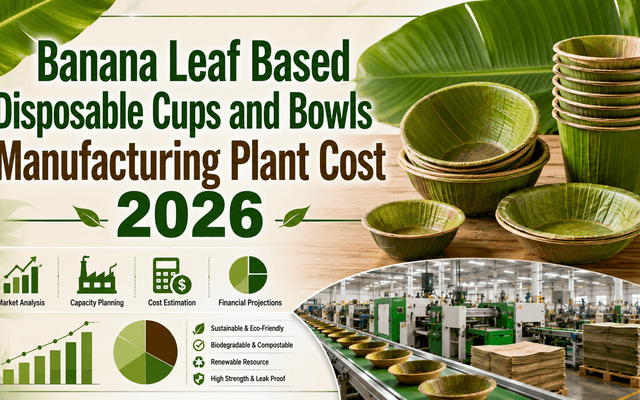 Setting Up a Banana Leaf Based Disposable Cups and Bowls Manufacturing Plant 2026: Detail Project Report, Cost and Revenue