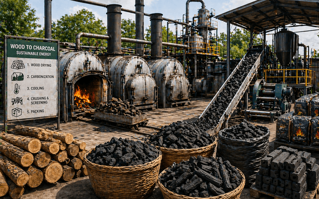 Wood Charcoal Manufacturing Plant Cost 2026: Market Growth, Capacity & ROI Analysis
