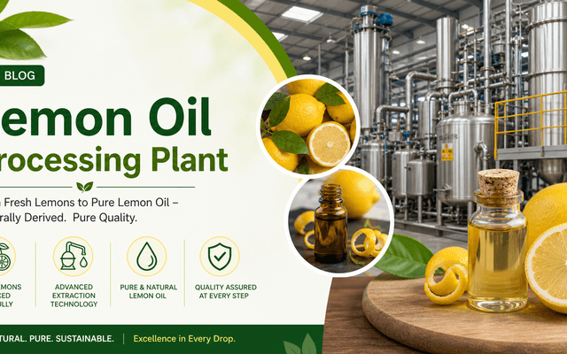 Lemon Oil Processing Plant Setup: Cost, Extraction Process & Profit Margins