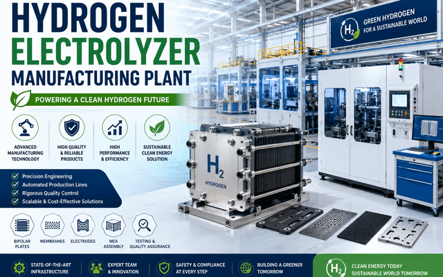 Hydrogen Electrolyzer Manufacturing Plant Cost Analysis: Equipment, Investment & Market Potential 2026