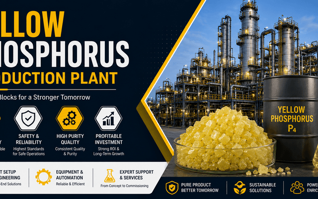 Yellow Phosphorus Production Plant Cost 2026: Production Process & Investment Analysis