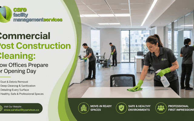 Commercial Post Construction Cleaning: How Offices Prepare for Opening Day