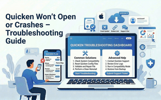 Quicken Won’t Open or Crashes – Troubleshooting Guide