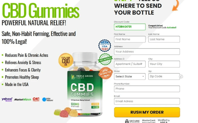 Triple Green Farms CBD Gummies (Updated Review) Price, Dosage & Safety Tips