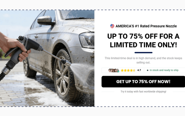 Jetterix Pressure Nozzle: The #1 Hack for Spotless Patios, Cars & Drains—No Pressure Washer Needed!