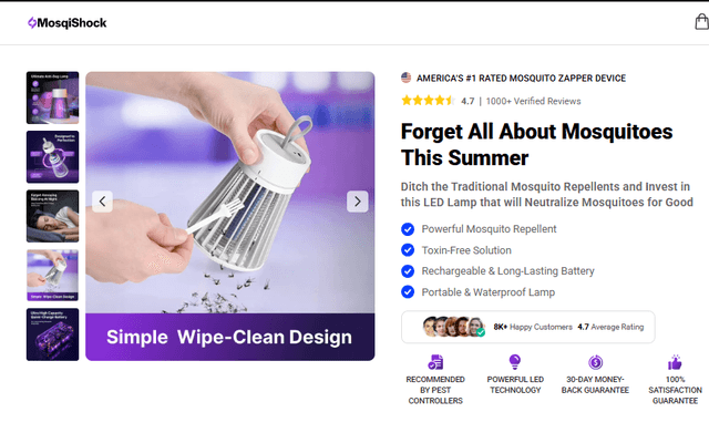 MosqiShock Mosquito Zapper Reviews 2026: Don't Buy Before Reading This First!