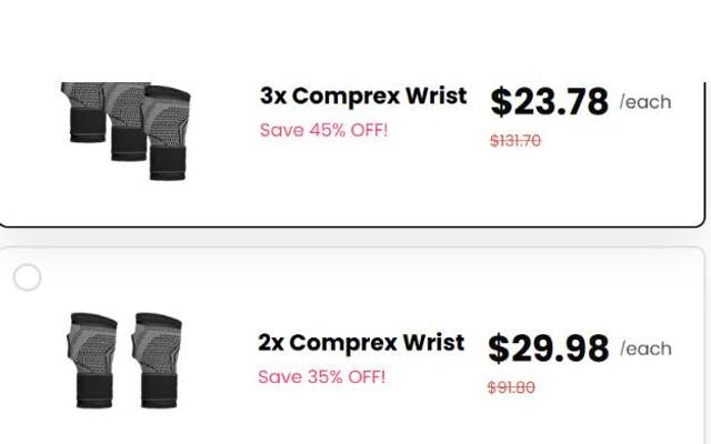 Comprex Wrist Sleeves - Honest Results for Customers or Cheap Price?
