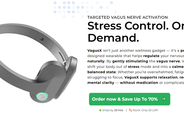 VagusX UK: The Next Generation of Wearable Wellness for Heart Rate Variability (HRV) Enhancement