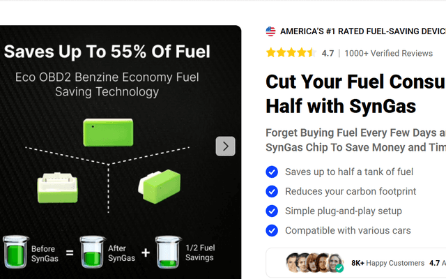 SynGas OBD Fuel Saver Review (2026): Scam or Worth It?