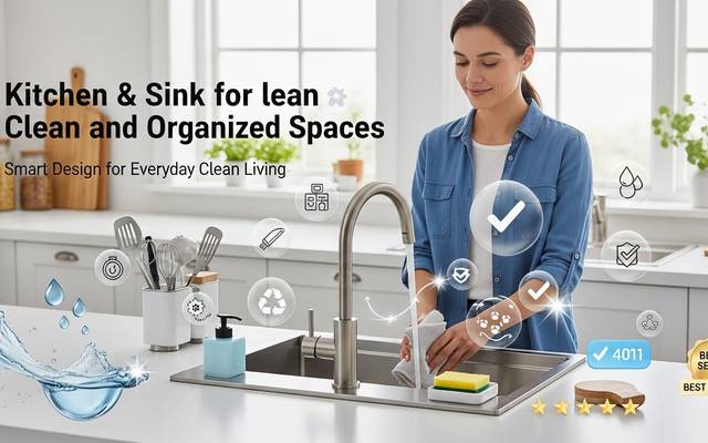 Kitchen & Sink for Clean and Organized Spaces