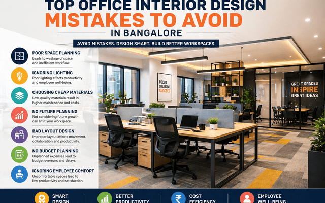 Top Office Interior Design Mistakes to Avoid