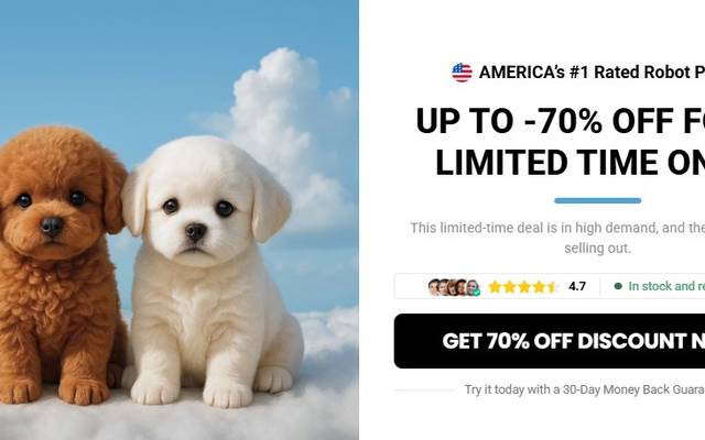 Wuffy Robot Dog Puppy: Smart Robotic Pet Toy with Dancing Mode, Touch Control & Fun Activities for Kids!