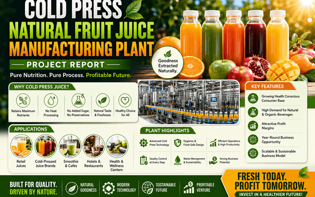 Cold Press Natural Fruit Juice Manufacturing Plant Cost Report 2026: CapEx/OpEx Analysis with Profitability Forecast