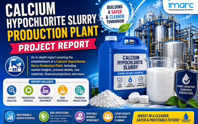 Calcium Hypochlorite Slurry Production Plant Feasibility Study 2026: Comprehensive Cost Structure and Process Details