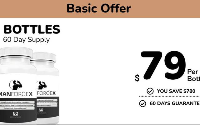 ManForceX Male Enhancement : Grow Testosterone & Stamina