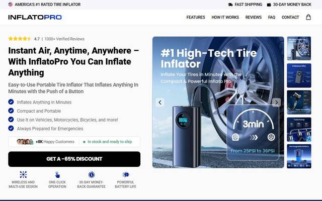 InflatoPro Tire Inflator Reviews (Expert Analysis) Verified Facts & Buyer Report!