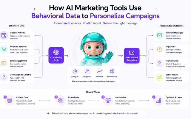 How AI Marketing Tools Use Behavioral Data to Personalize Campaigns