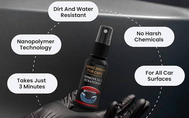 NuraFix Nano Car Spray – Waterproof, Scratch Resistant & Glossy Finish