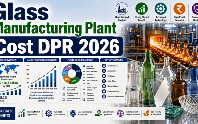 Cost Analysis for a Glass Manufacturing Plant 2026: Setup Requirements and Business Plan Consultant