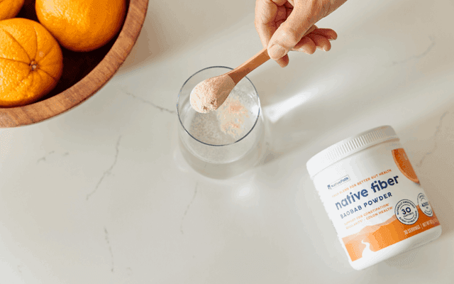 NativePath Native Fiber: Gut Balance, Regularity, Bloating Relief & Microbiome Support – Natural Orange Flavor!