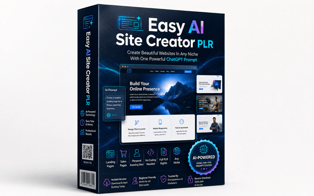 Easy AI Site Creator PLR Review – Can It Really Build Sites Fast?