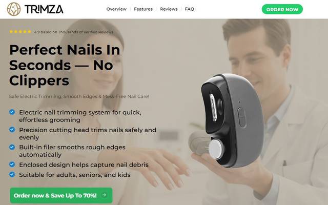 TrimZa Electric Nail Clipper Australia  – Effortless Nail Trimming in Minutes